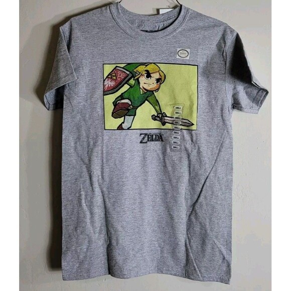 The Legend of Zelda LINK T-Shirt By 4 Swords Licensed by Nintendo New Mens Small - Picture 1 of 6